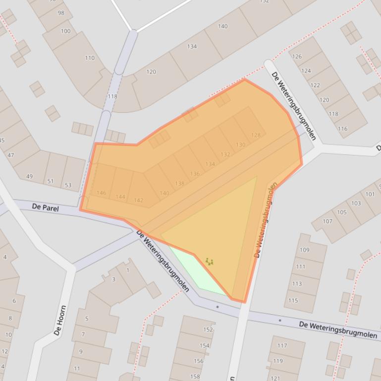 Kaart van postcodegebied 1188HD.