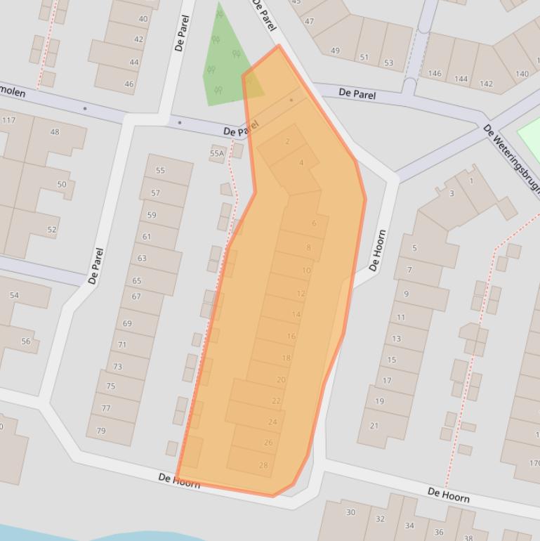 Kaart van postcodegebied 1188HH.