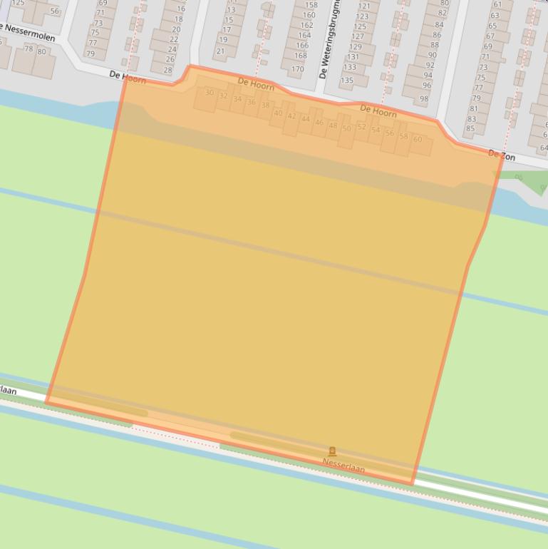 Kaart van postcodegebied 1188HJ.
