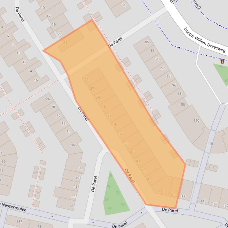 Kaart van postcodegebied 1188HL.