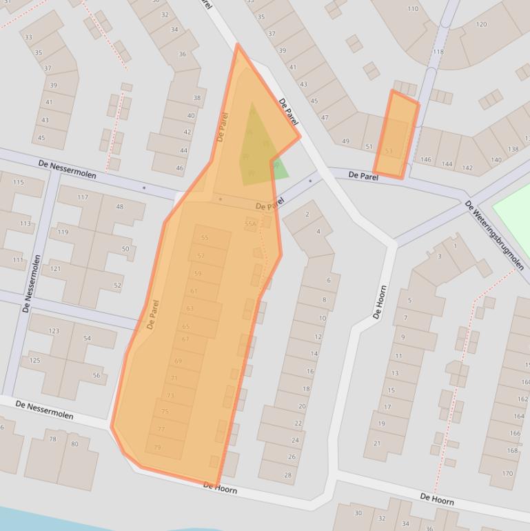 Kaart van postcodegebied 1188HM.