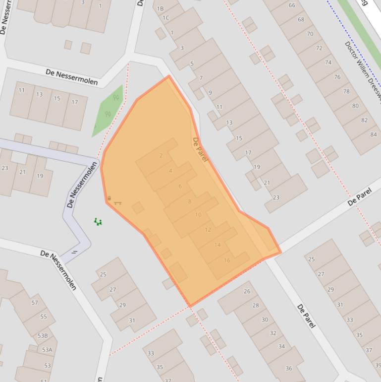 Kaart van postcodegebied 1188HN.