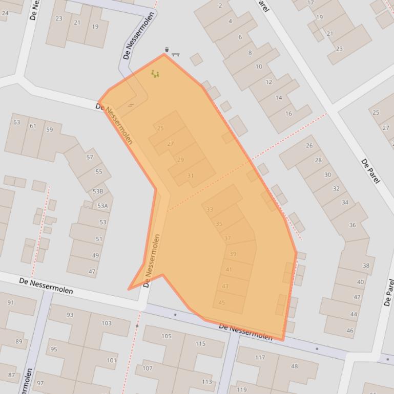 Kaart van postcodegebied 1188HS.