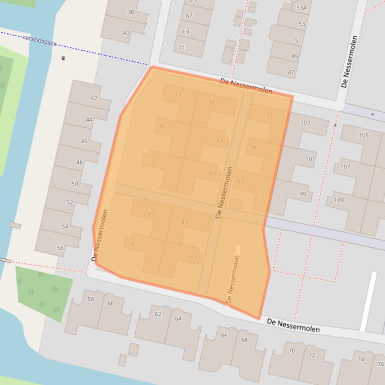 Kaart van postcodegebied 1188HV.