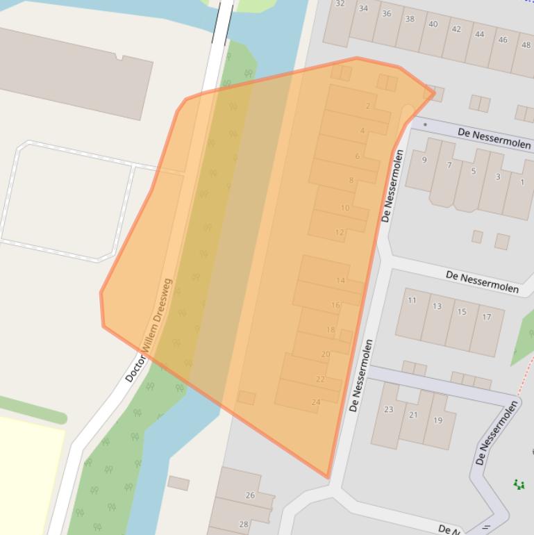 Kaart van postcodegebied 1188JA.