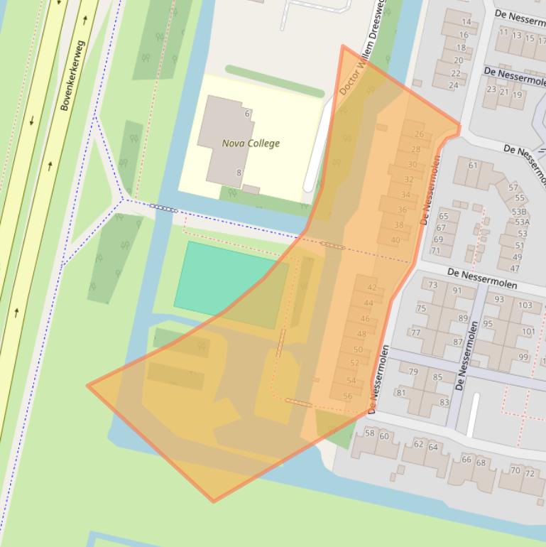 Kaart van postcodegebied 1188JB.
