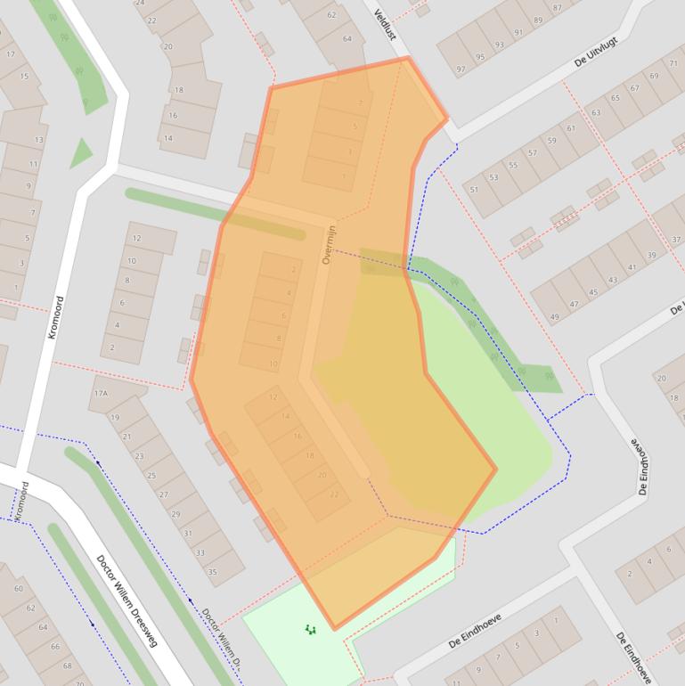 Kaart van postcodegebied 1188JJ.