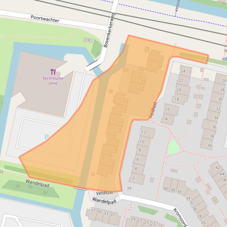 Kaart van postcodegebied 1188JK.