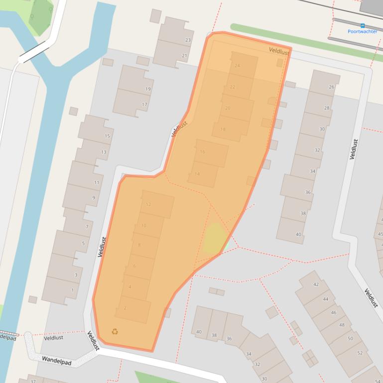 Kaart van postcodegebied 1188JM.