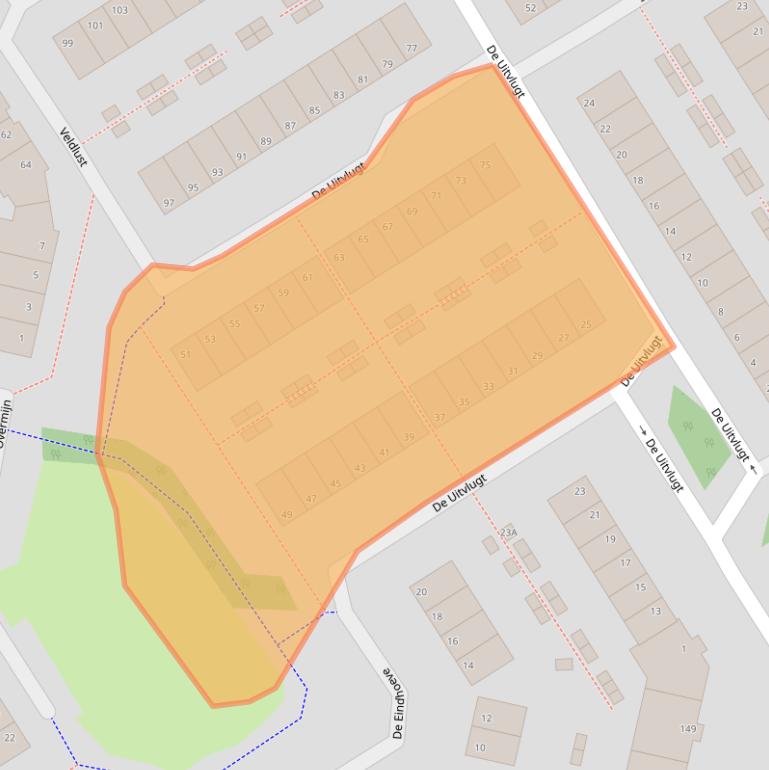 Kaart van postcodegebied 1188JR.