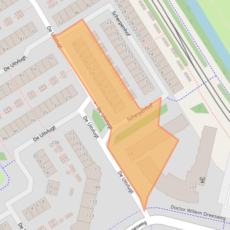 Kaart van postcodegebied 1188JV.