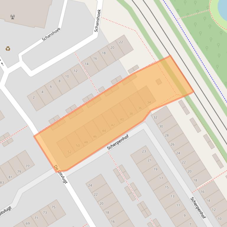 Kaart van postcodegebied 1188JZ.