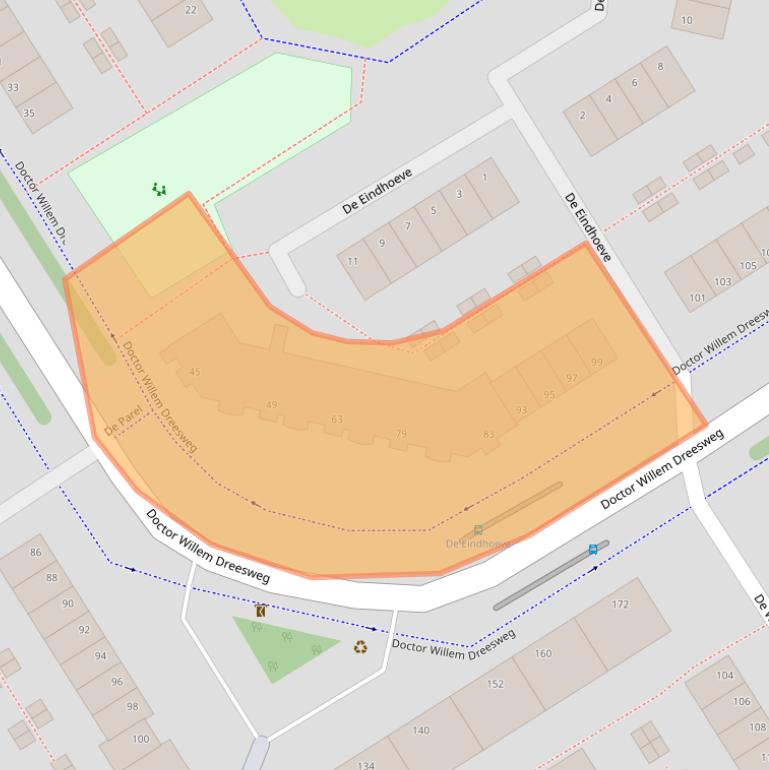 Kaart van postcodegebied 1188KB.