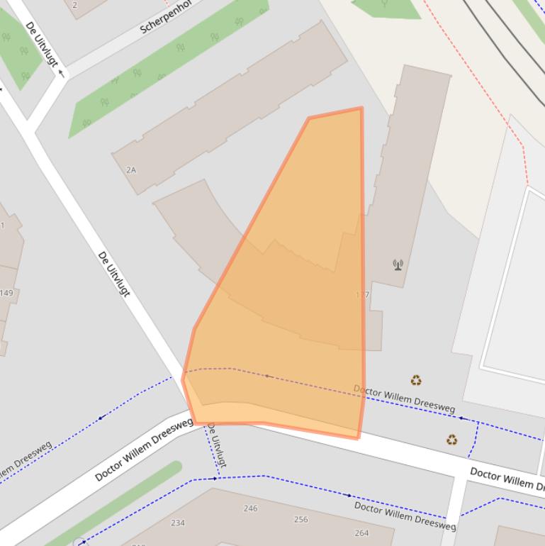 Kaart van postcodegebied 1188KD.