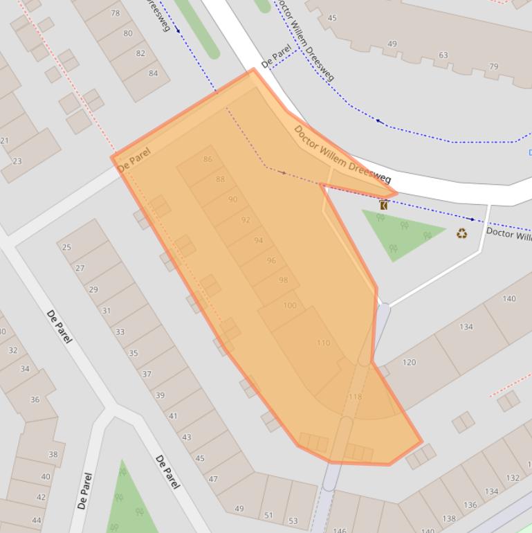 Kaart van postcodegebied 1188KR.