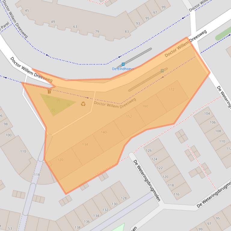 Kaart van postcodegebied 1188KS.