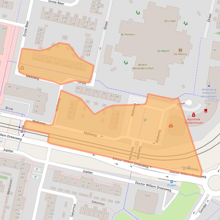 Kaart van postcodegebied 1188LB.