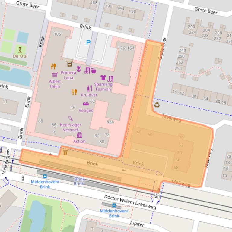 Kaart van postcodegebied 1188LC.