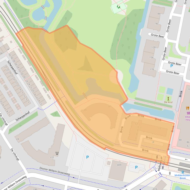 Kaart van postcodegebied 1188NA.