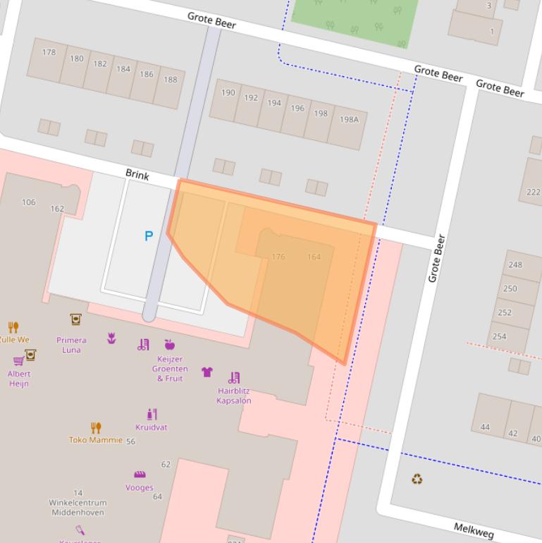 Kaart van postcodegebied 1188NH.