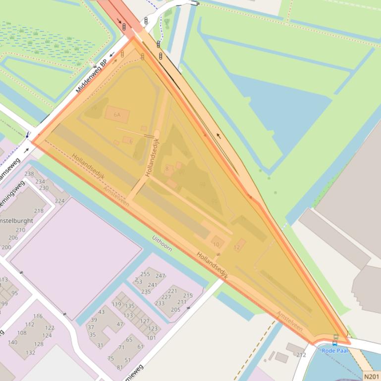 Kaart van postcodegebied 1188WT.