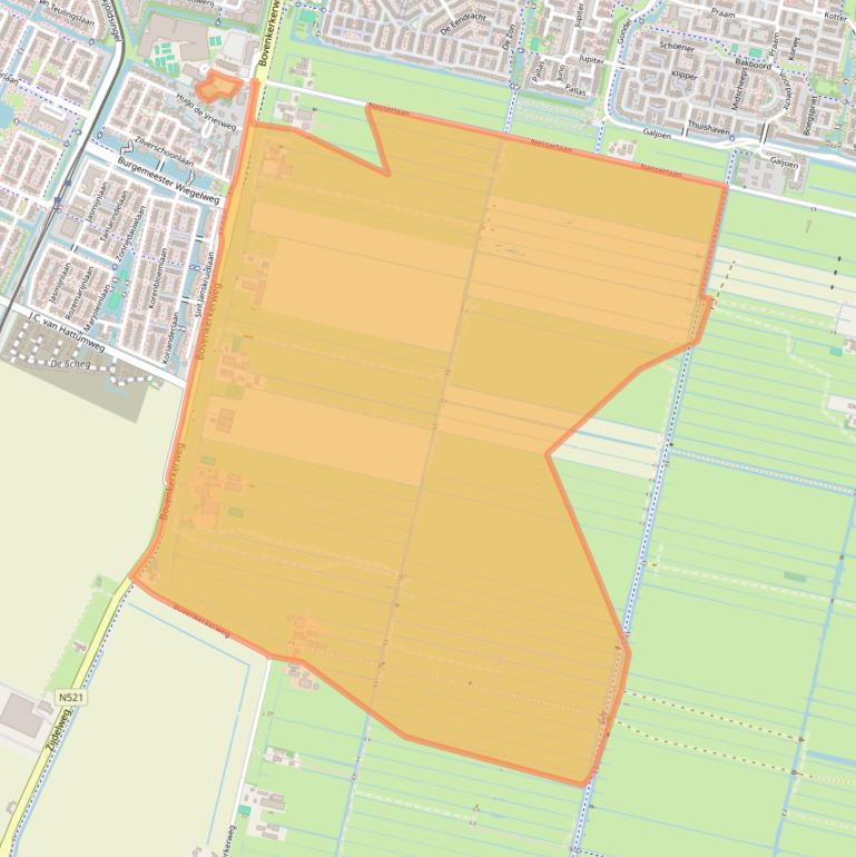 Kaart van postcodegebied 1188XH.