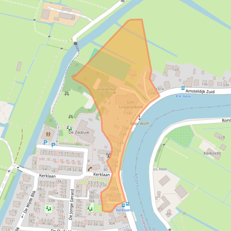 Kaart van postcodegebied 1189VL.