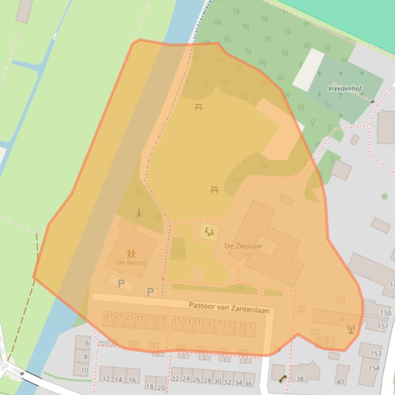 Kaart van postcodegebied 1189WD.