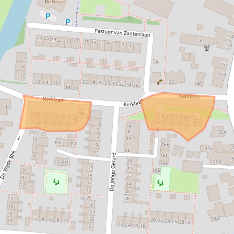 Kaart van postcodegebied 1189WE.