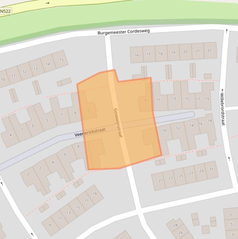 Kaart van postcodegebied 1191AM.