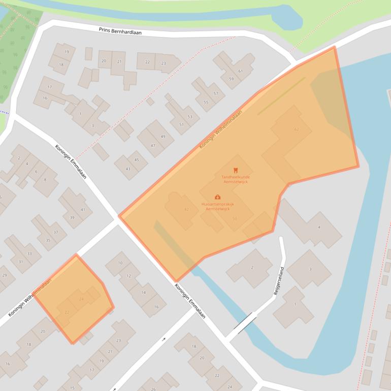 Kaart van postcodegebied 1191BV.