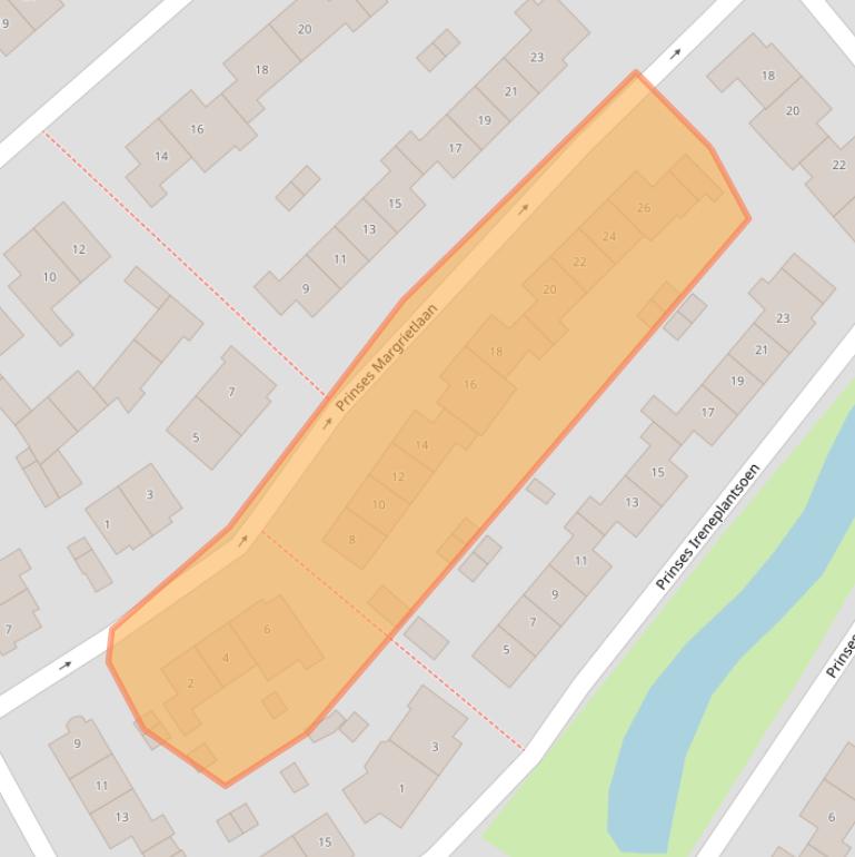 Kaart van postcodegebied 1191BX.