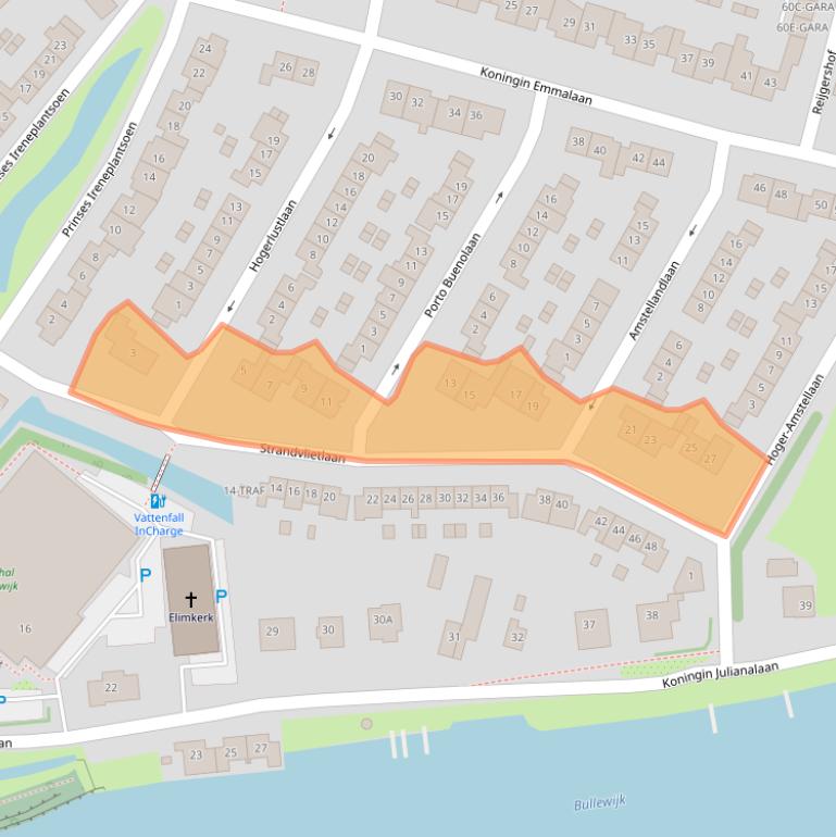 Kaart van postcodegebied 1191CG.