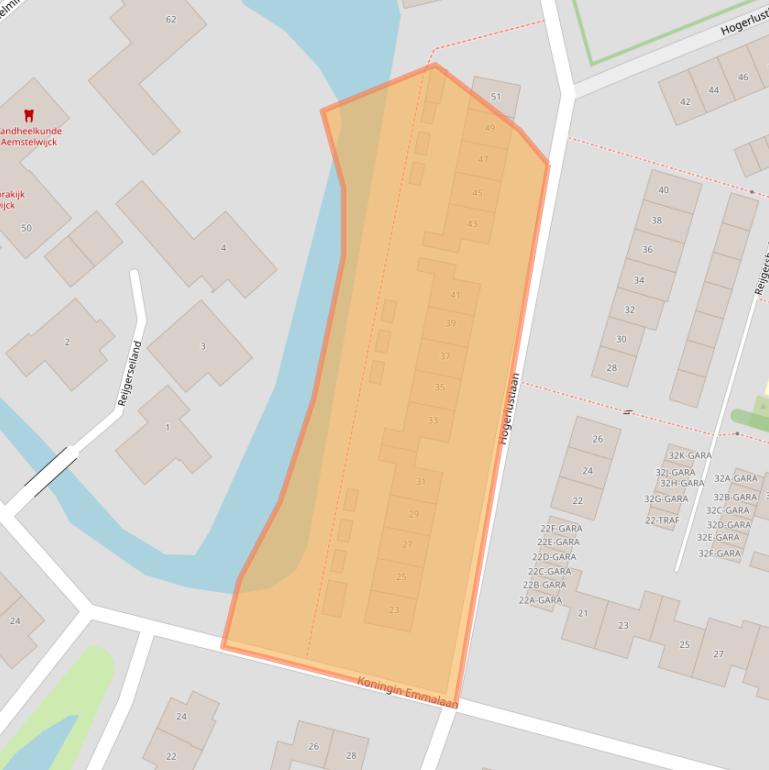 Kaart van postcodegebied 1191CK.