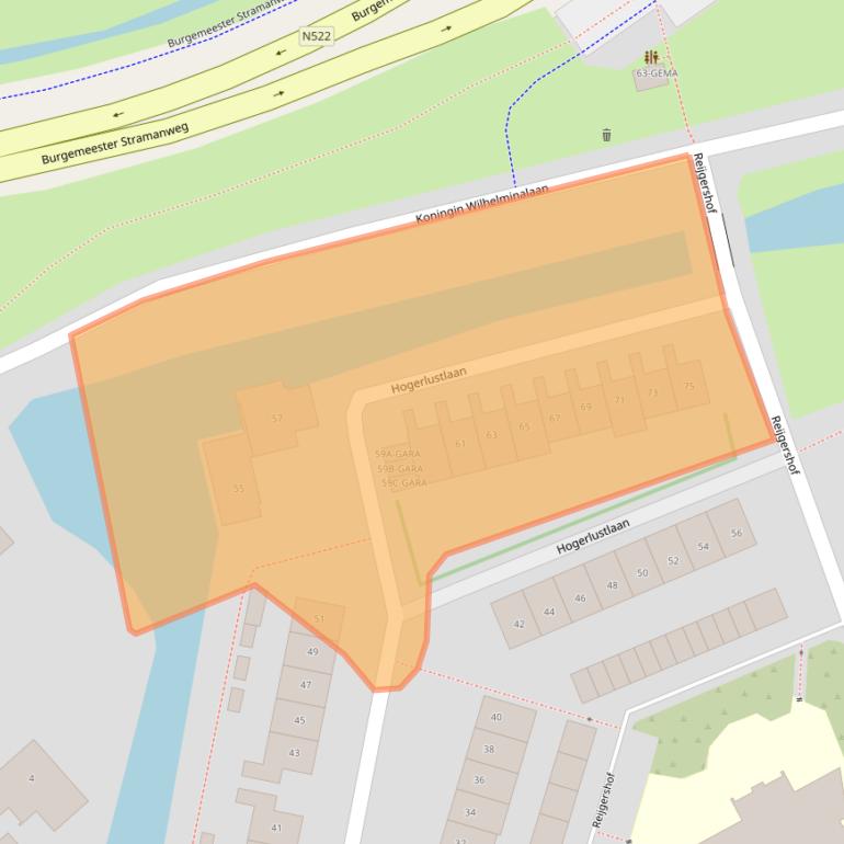 Kaart van postcodegebied 1191CL.