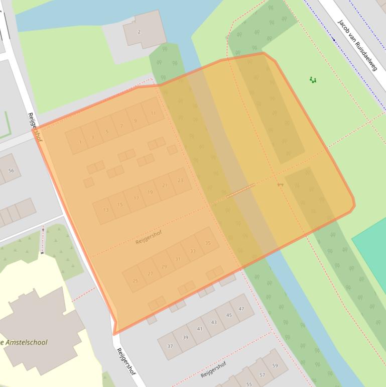 Kaart van postcodegebied 1191CP.