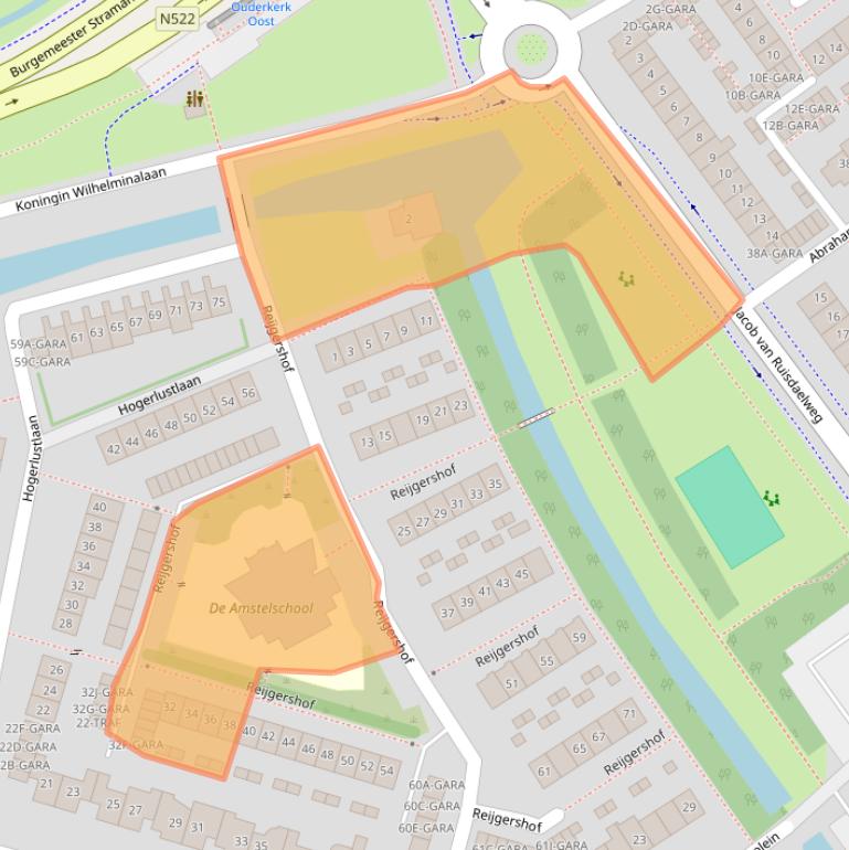 Kaart van postcodegebied 1191CS.