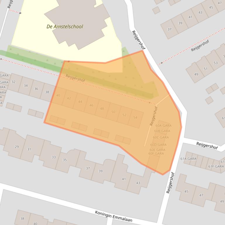 Kaart van postcodegebied 1191CT.