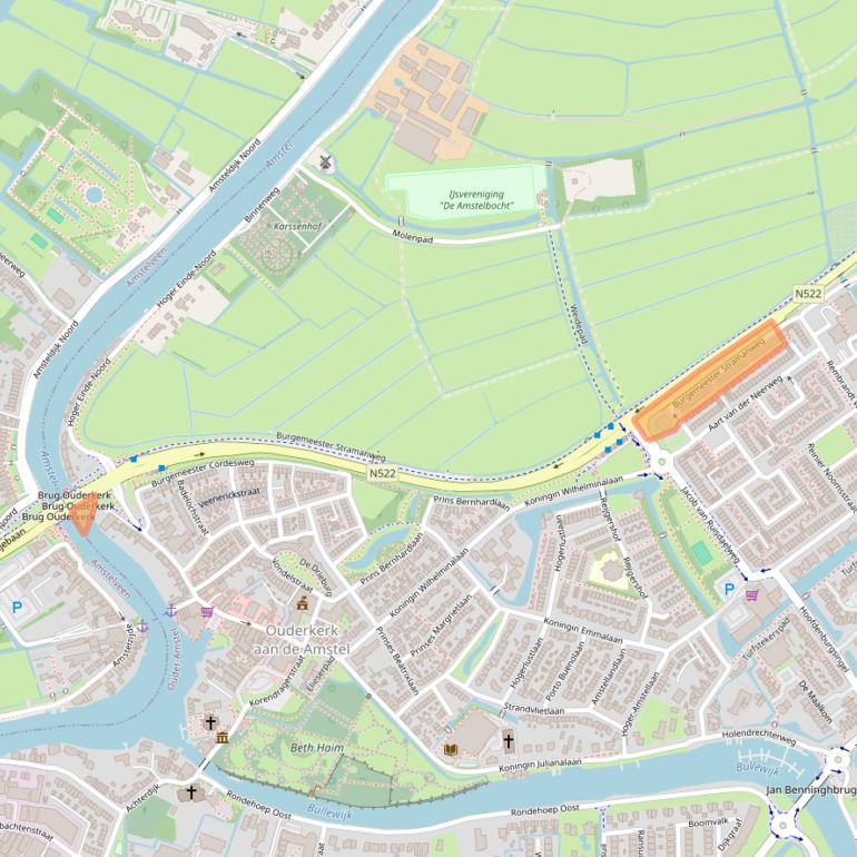 Kaart van postcodegebied 1191CX.