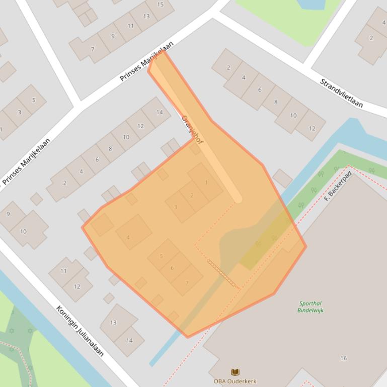 Kaart van postcodegebied 1191DA.