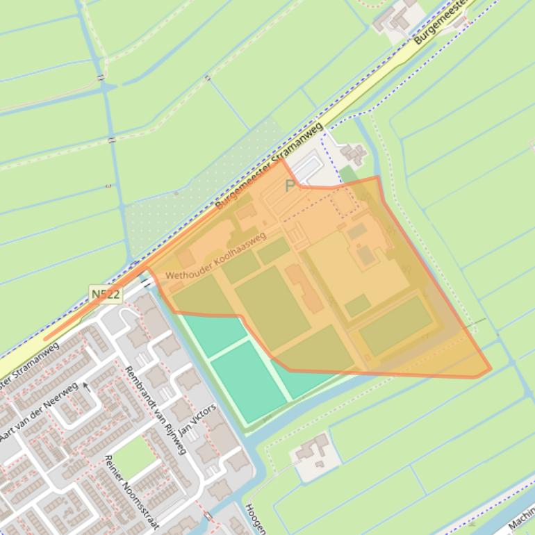 Kaart van postcodegebied 1191EB.