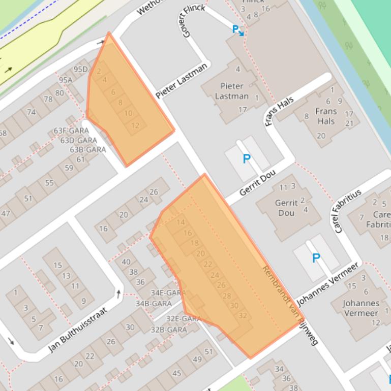 Kaart van postcodegebied 1191GG.