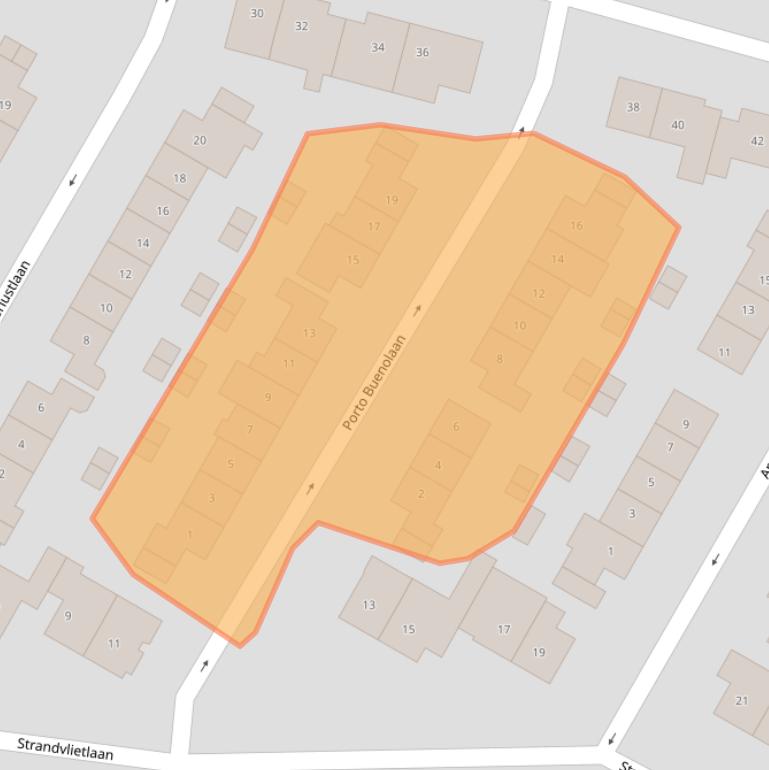 Kaart van postcodegebied 1191GK.