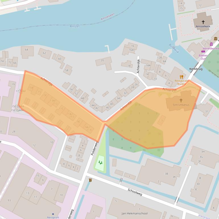 Kaart van postcodegebied 1191JG.