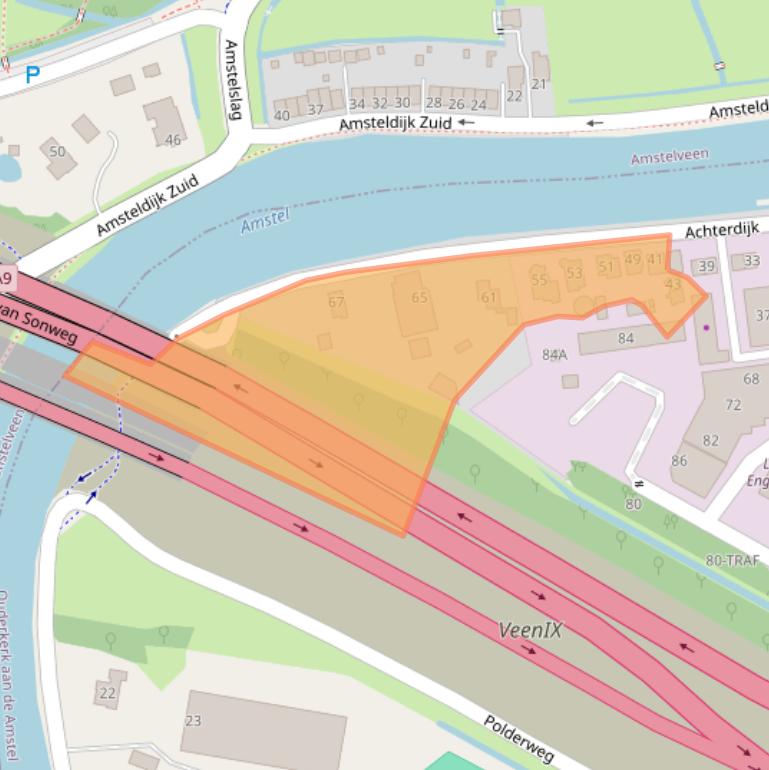 Kaart van postcodegebied 1191JJ.