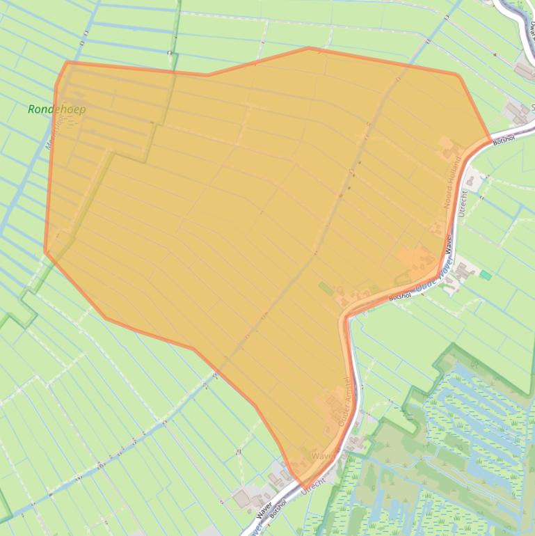 Kaart van postcodegebied 1191KH.