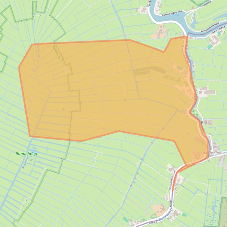Kaart van postcodegebied 1191KJ.