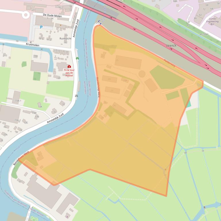 Kaart van postcodegebied 1191KK.