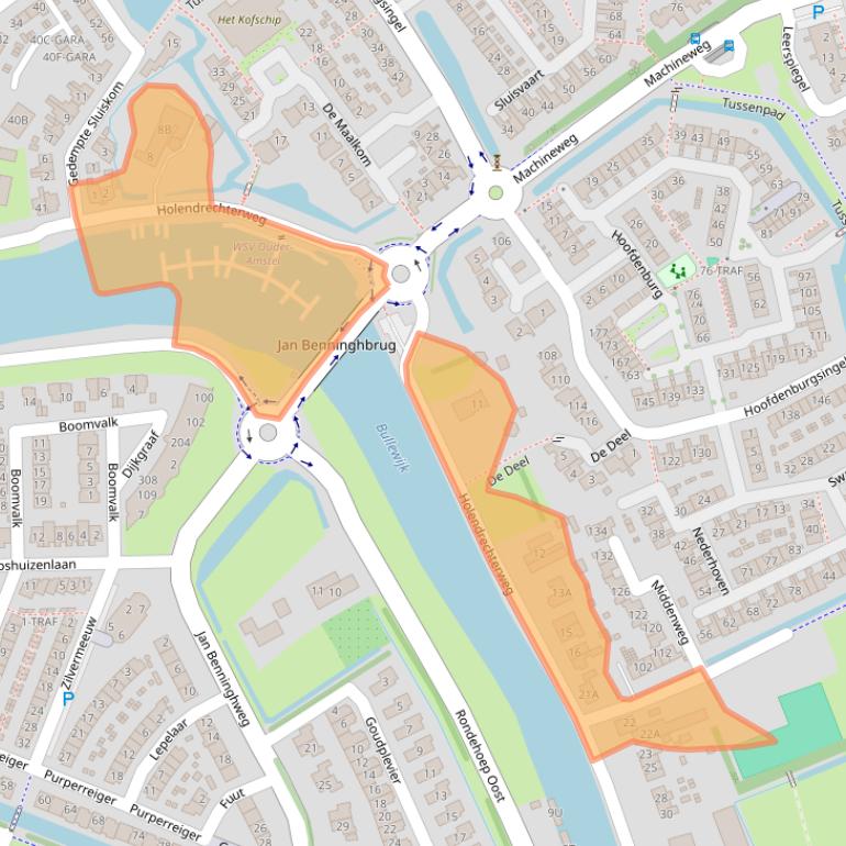 Kaart van postcodegebied 1191KT.