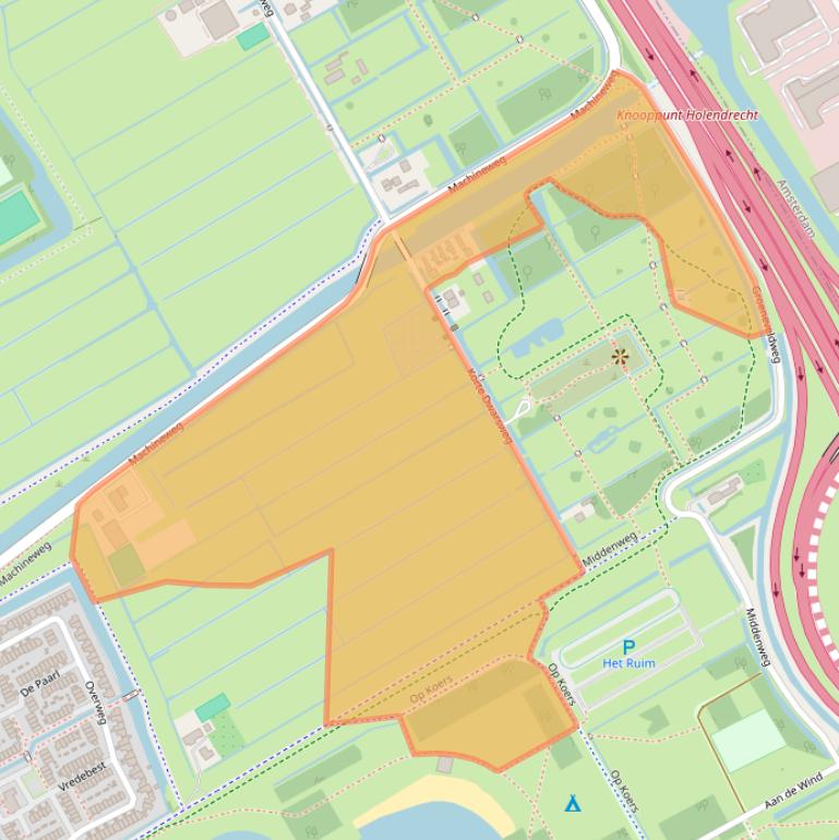 Kaart van postcodegebied 1191LC.